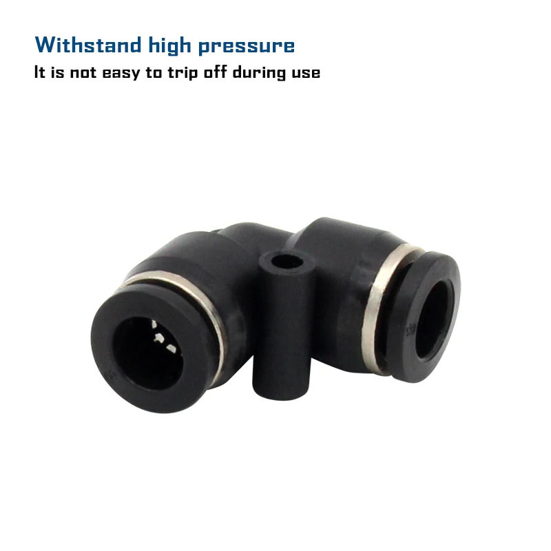 PV Series Union Elbow PV4 6 8 10 12 14 16 Pneumatic L Type elbow fitting Plastic Pipe Connector Quick Fitting