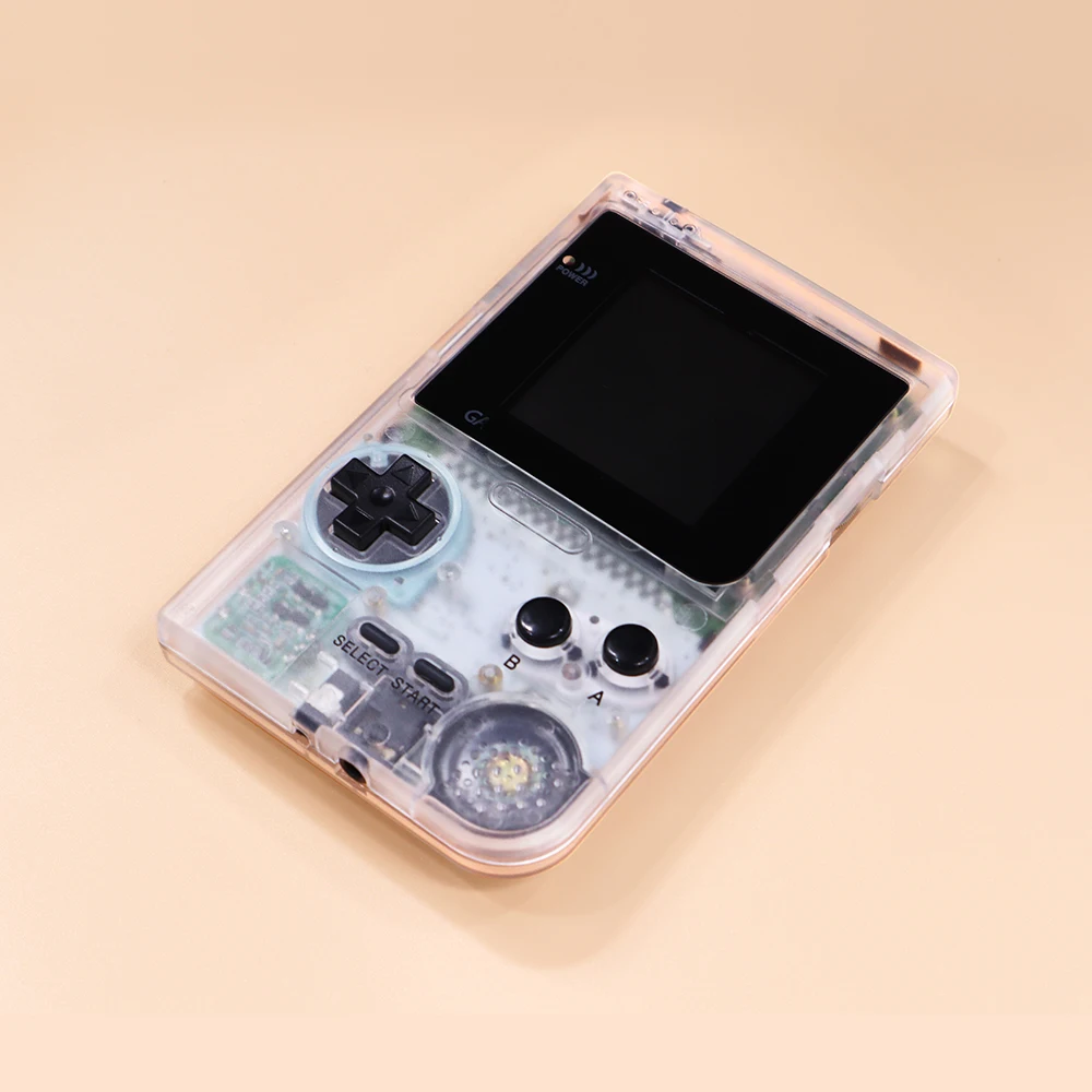 وضع الإضاءة الخلفية المجدد بـ 8 ألوان لوحدة التحكم Game Boy GBP - لون أبيض شفاف