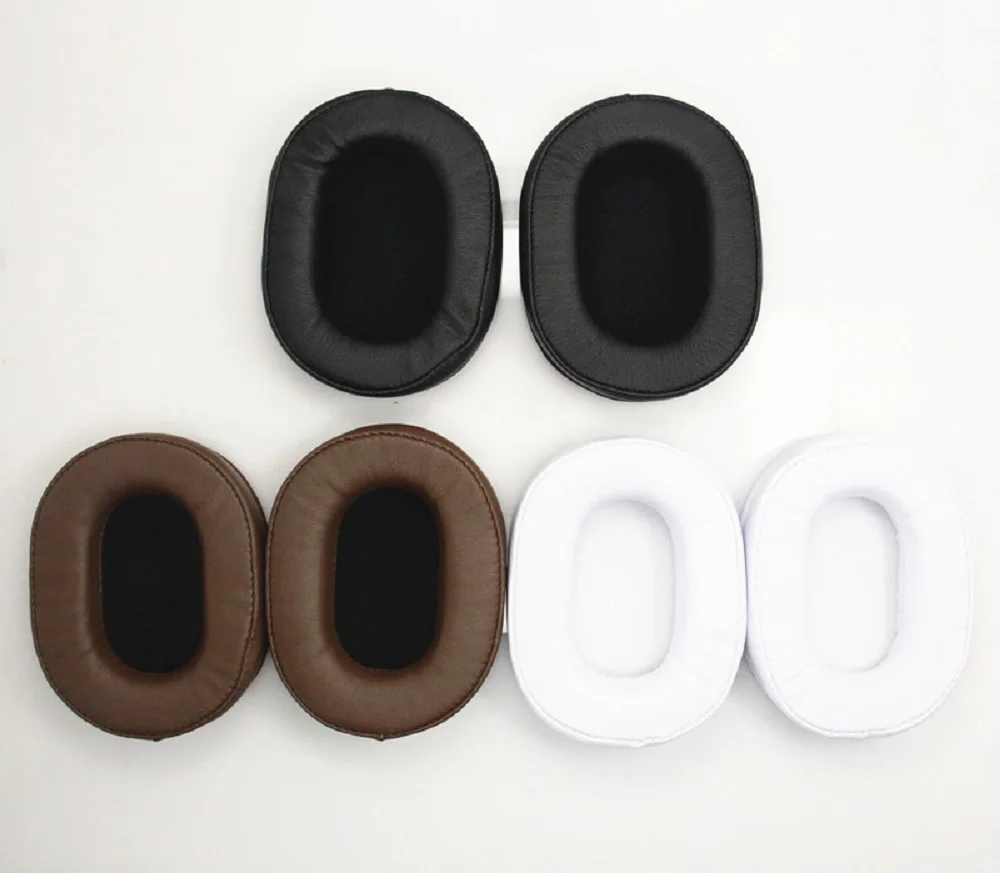 VEKEFF Protein Leather Replacement Ear Pads Earpads Cushion Earmuffs for Sony MDR-7506 MDR V6 MDR-CD900ST MDR 7506 Headphone