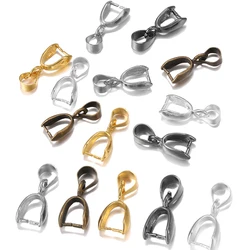10Pcs/Lot Pendant Clip Clasp Melon Seeds Buckle Pendant Connector Copper Charm Bail Beads for DIY Necklace Jewelry Supplies