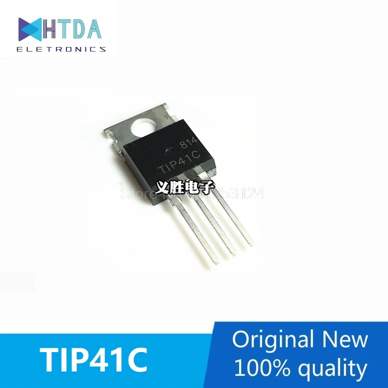 10pcs/lot TIP41C NPN TIP41 PNP TO-220  In Stock