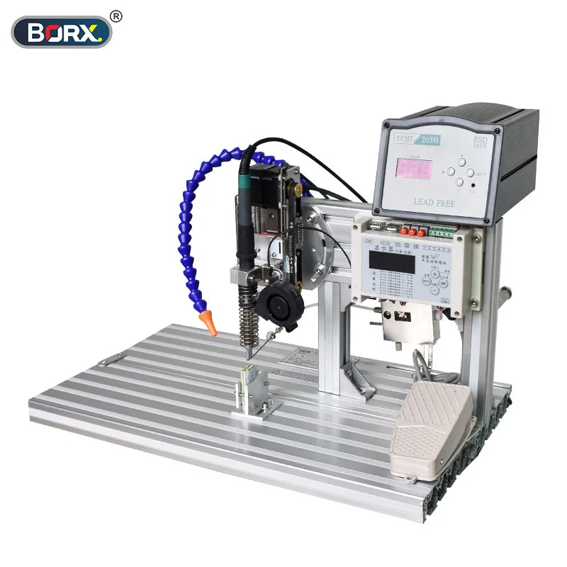 BORX 110/220V Electric Automatic Soldering Machine 2 Welding Modes Soldering Station Aviation Plug Wires Welding Equipment