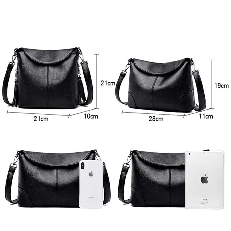 Soft Leather Crossbody Bags for Women 2024 Luxury Handbags Women Bags Designer Female Casual Hand Shoulder Bag bolsos de mujer