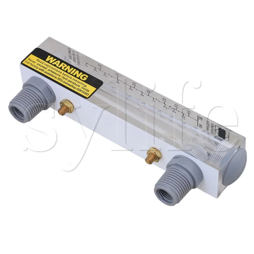 LZM-15 0.2-1GPM 1-4LPM Panel Type Water Flowmeter Measurement Tool