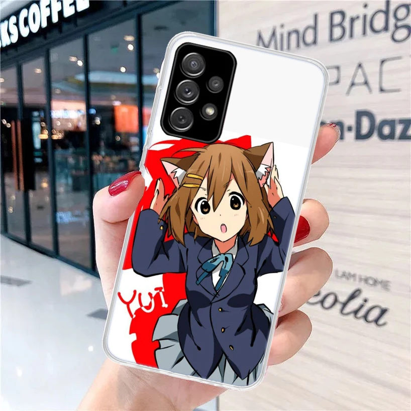 K on! Hirasawa Yui Anime For Samsung Galaxy A15 A14 A13 A12 A55 A54 A53 A52 Phone Case A32 A35 A34 A33 A25 A24 A23 A22 A04S A03S