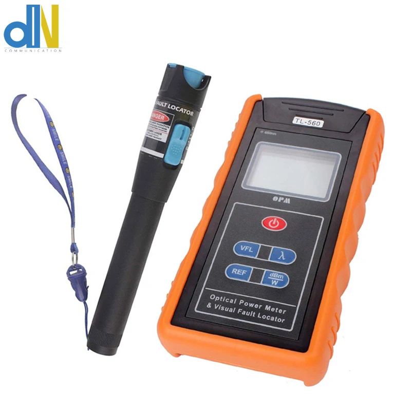 TL-560 optical light source -70-+10dBm FTTH Optical Power Meter SC FC Connector 10km Fiber optics 650nm Visual Fault Locator