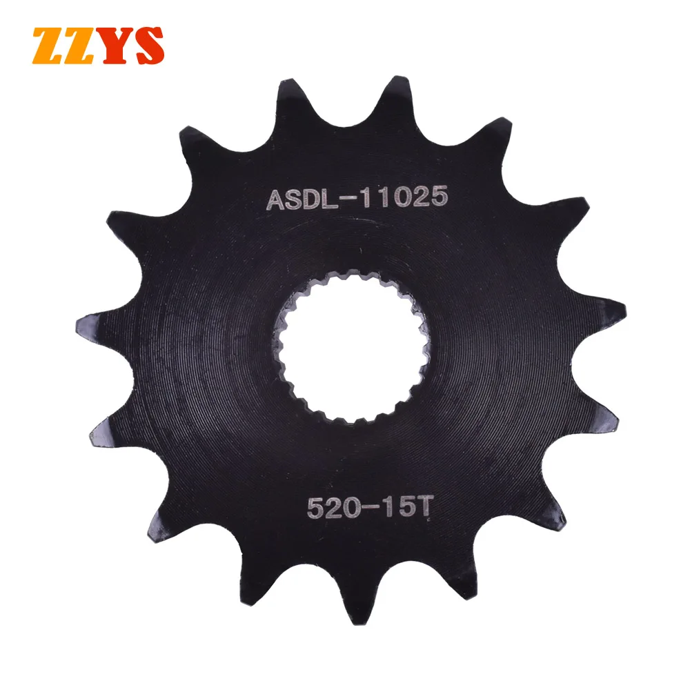 520 15T 15 Tooth Motorcycle Front Sprocket Gear Staring Wheel For MuZ Road 600 Sport Cup 660 Baghira Mastiff / Tour 660 Trouper