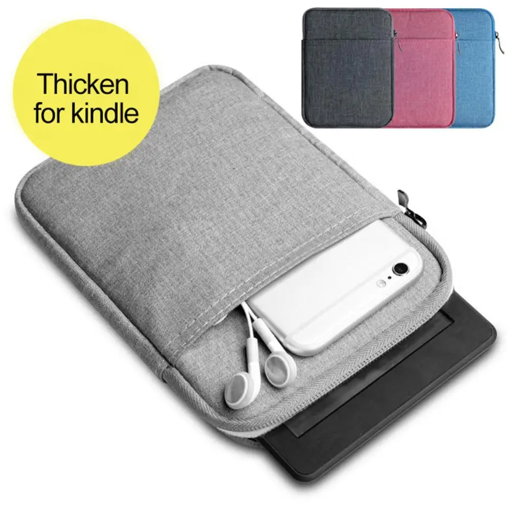 50% Off Shockproof E-Reader Protective Bag Case Cover Canvas Anti-Scratch Case For Kindle 499 558 Paperwhite Voyage Black Grey