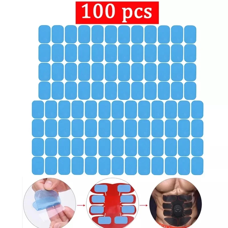 20/50/100Pcs Massager Gel Patch Replacement Fitness Gel Stickers Hydrogel Pad For Muscle Training Massager ABS Abdominal Trainer