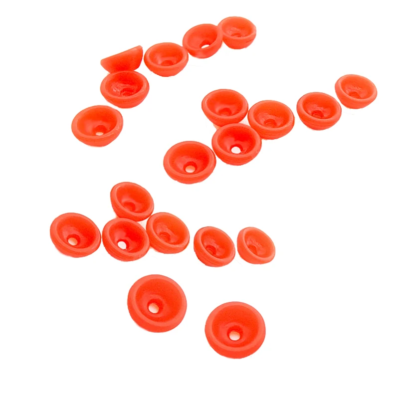 2000pcs Semicircular Beads Luminous Beads Fishing Space Beans Float Balls Stopper Night Plastic Light Fishing Tackle Accessories