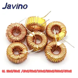 5pcs Toroid Inductor 3A Winding Magnetic Inductance 22uH 33uH 47uH 100uH 220uH 330uH 470uH Inductor For LM2596