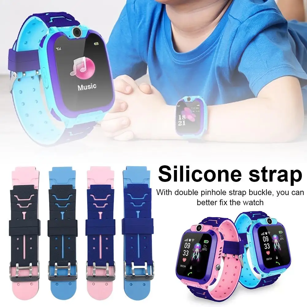 Children's Smart Wristband Replacement Silicone 16mm 5G Wrist Strap For Kids Two-Color Smart Watch