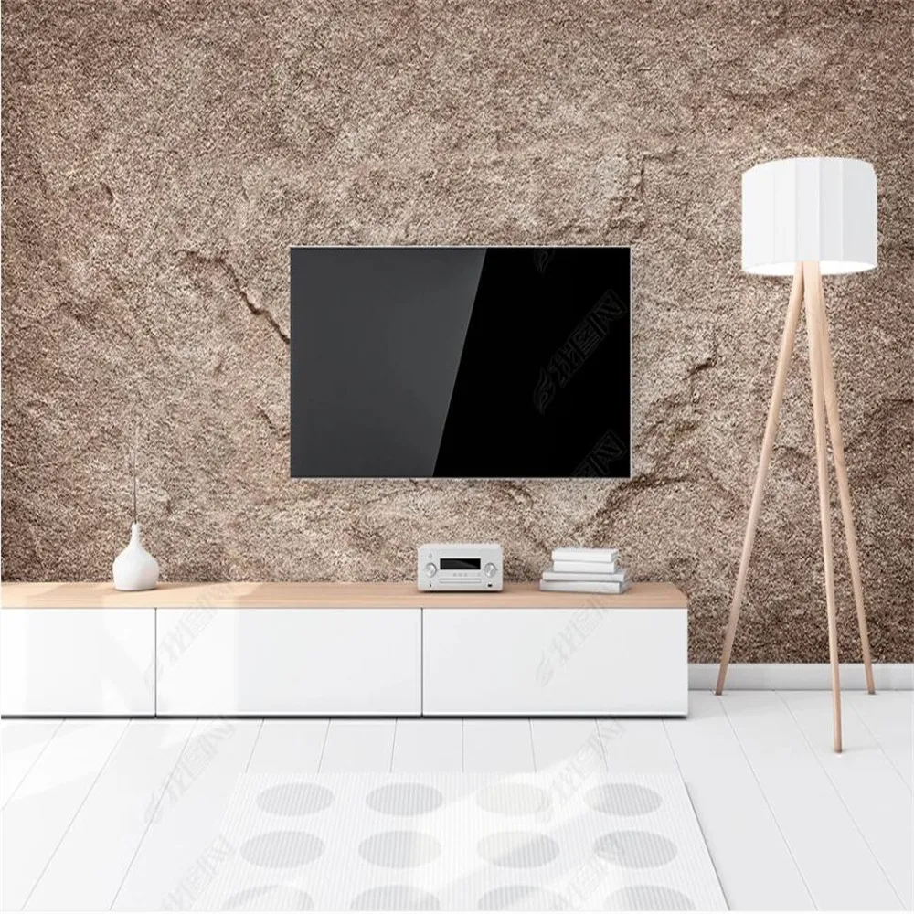 Milofi custom 3D wallpaper mural rock texture rural wallpaper living room bedroom decoration wallpaper