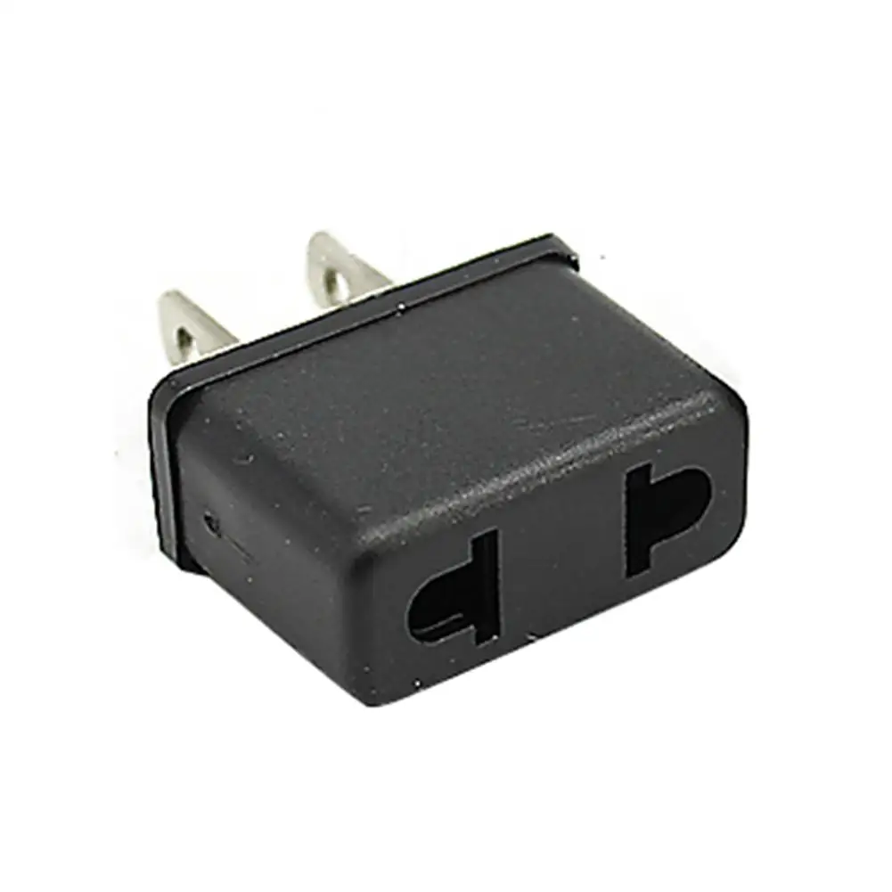 1Pc 110V - 240V Portable Mini EU To US AC Power Plug Travel Converter Adapter