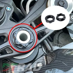 TWM CNC ALUMINUM Central Console Steering Stem Nut Universal M28X1.0 FOR BMW S1000RR 2009-2022 S1000R M1000RR HP4 R nineT 14-20