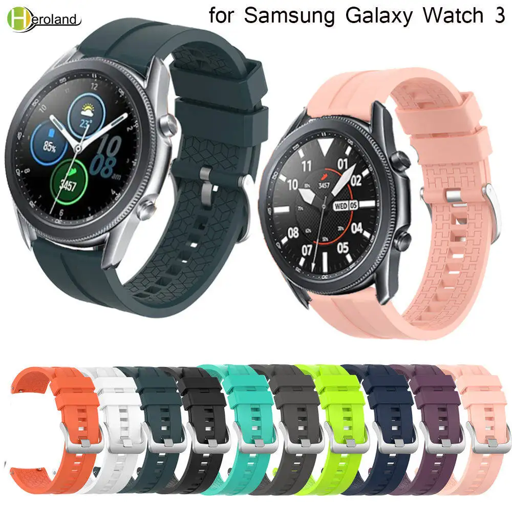 Wrist Strap Band for Samsung Galaxy Watch 3 45mm sports smart wristband watchStrap soft Silicone For Galaxy Watch3 bracelet belt