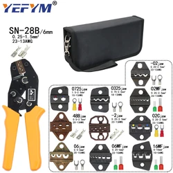 Alicates de prensado de SN-28B, 10 mandíbulas para TAB 2,8, 4,8, 6,3/C3, XH2.54, 3,96, 2510/tubo/terminales sin aislamiento, kit de herramientas de abrazadera eléctrica