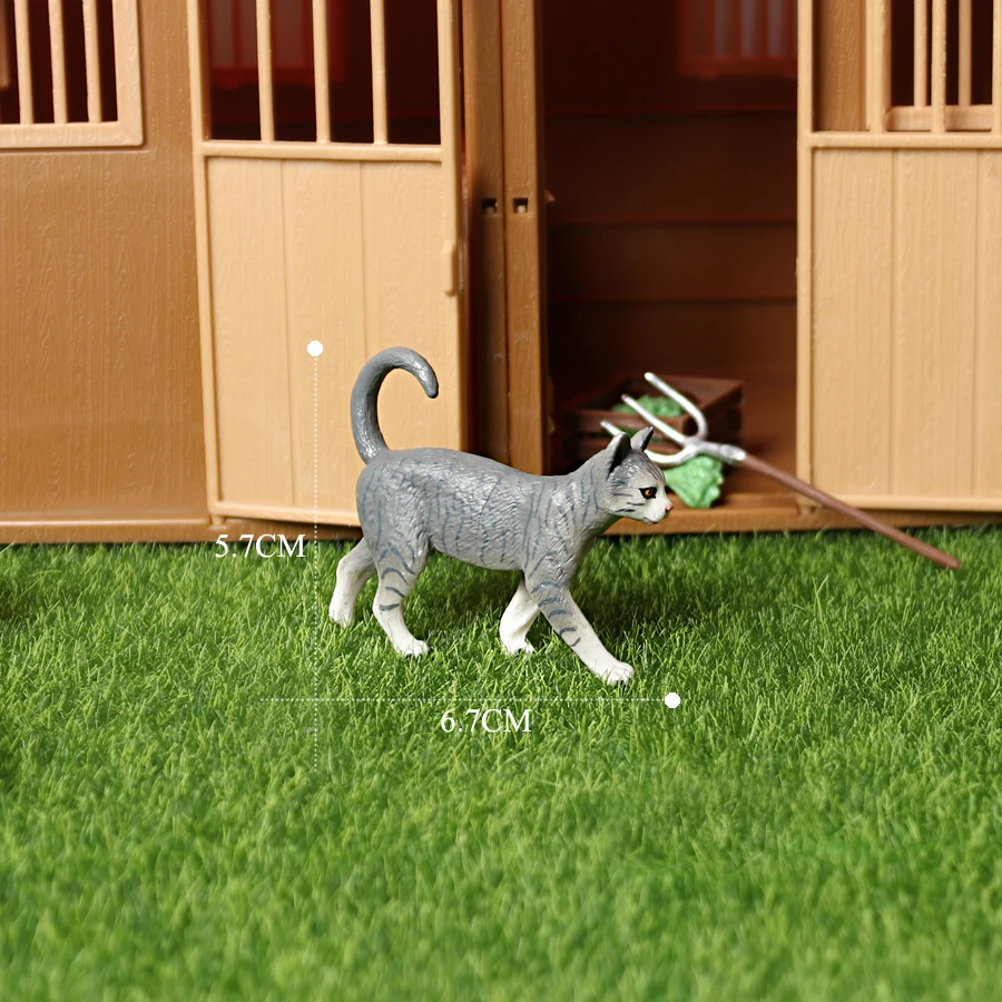 Figura Realista De Gato Calicó AENIMELY – Estatua De Plástico De 13.8 Cm, Decoración De Hogar Y Jardín, Regalo Para Amantes De Los Gatos