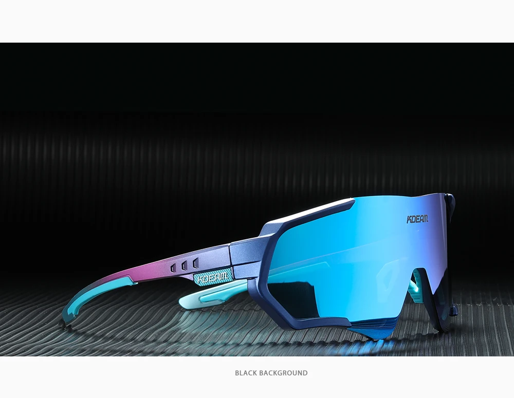 KDEAM Outdoor Sports Herren Sonnenbrille TR90 Polarisierte Sonnenbrille Flash Real Coating Sonnenbrille KD714 CE – Detail 28