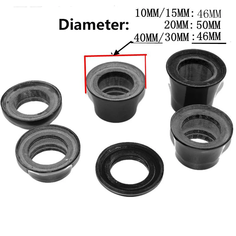 Bicycle washers 28.6mm carbon fiber conical washer road /Mountain Bike conical headset cover 10/15/20/30/40MM Bicycle parts