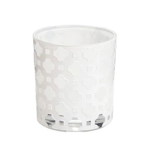 Arte Home İroni Patterned White Candle holder