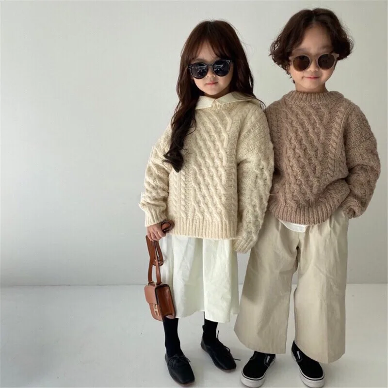 

2021 news winter Autumn spring Girl Kids Children boy Baby solid color Sweater Cardigan Comfortable and healthy Clothes