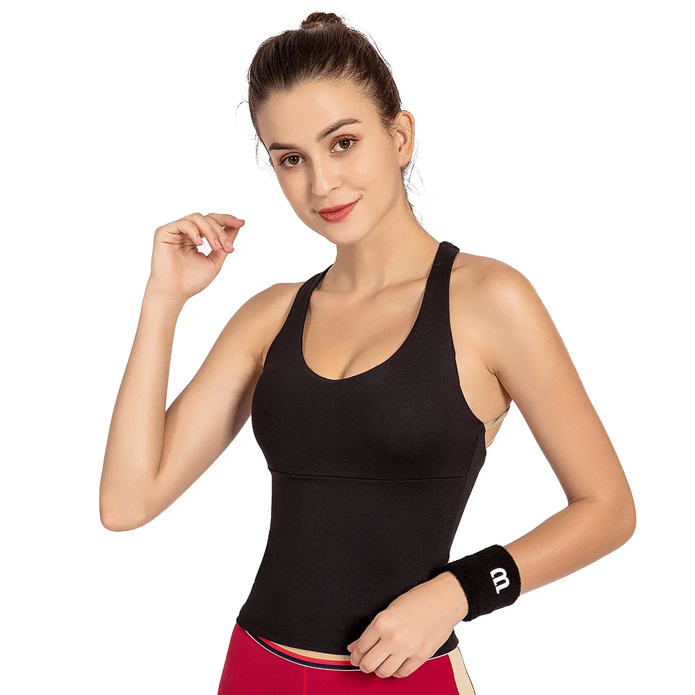 Sport Top For Women Yoga Shirts Nylon Dry Fit Cross Straps Jogging Femme Workout Tops Female Fitness Sleeveless Shirt Plus Size