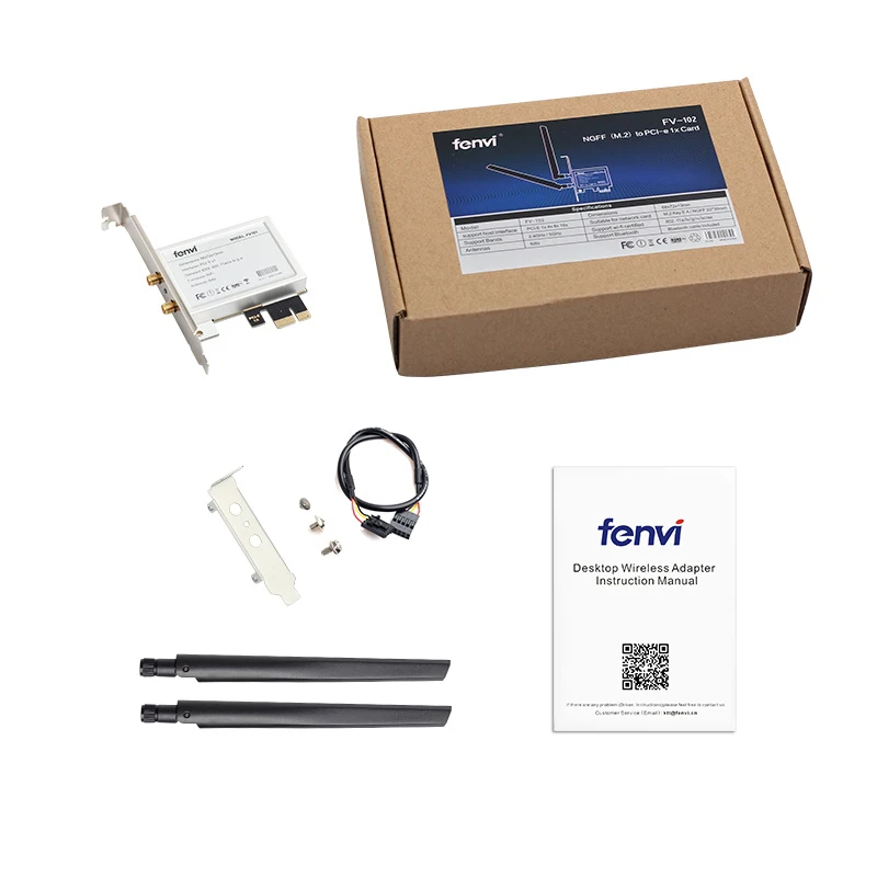 M.2 to PCI-Ex1 Desktop Adapter for Intel Wifi 6 AX200NGW 2400Mbps Dual Band 2.4G 5GHz Bluetooth 5.0 NGFF Wi-Fi Card 802.11ac/ax
