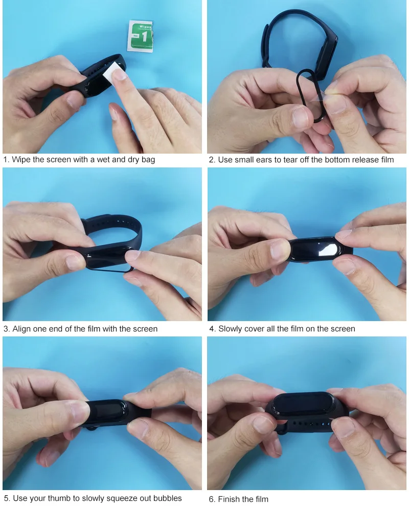 المضادة للبصمة حامي الشاشة فيلم بولي TPU فيلم لينة مركب شاشة واقية فيلم اكسسوارات مناسبة ل شاومي Mi الفرقة 6