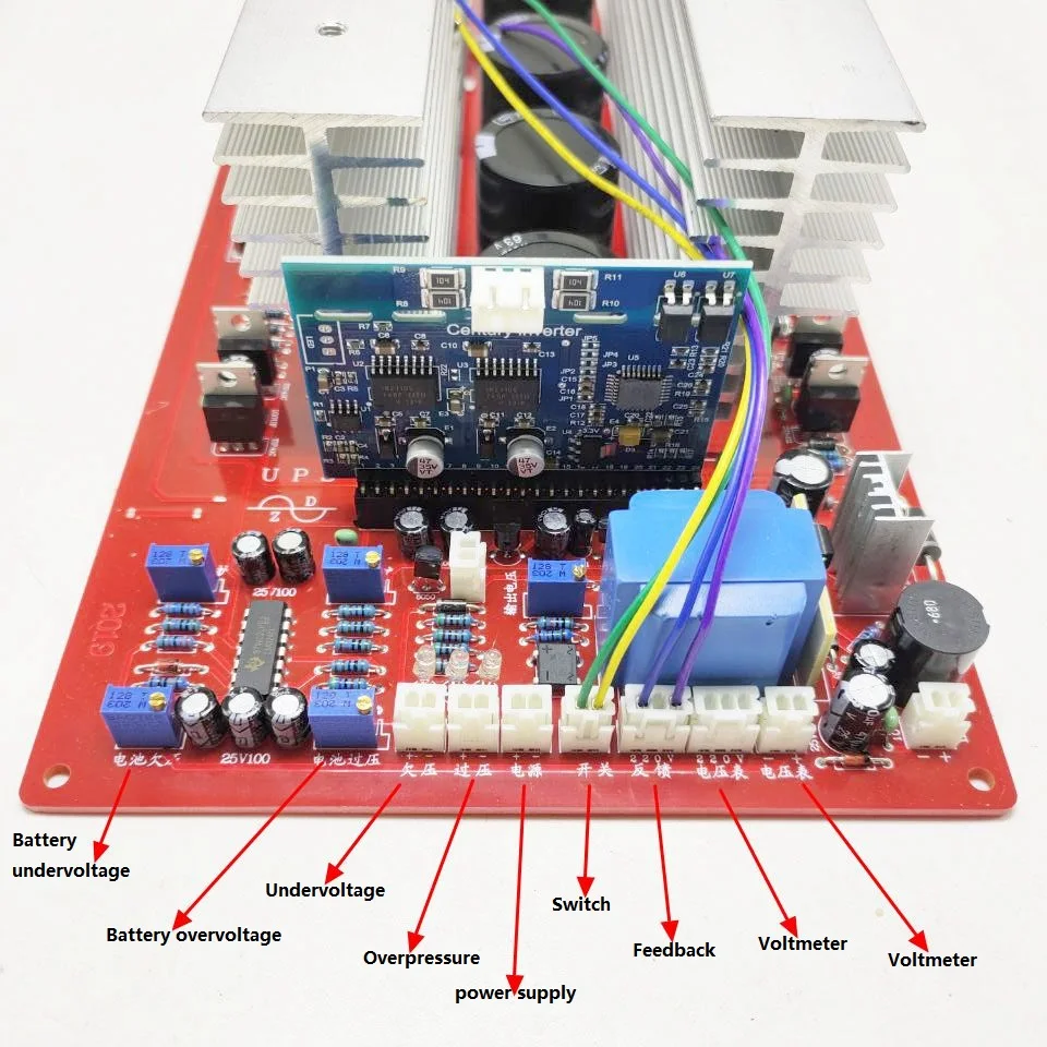 pure sine wave inverter motherboard 24V4000W 36V6000W 48V7000W 60V7000W 72V8000W Power frequency circuit board foot power