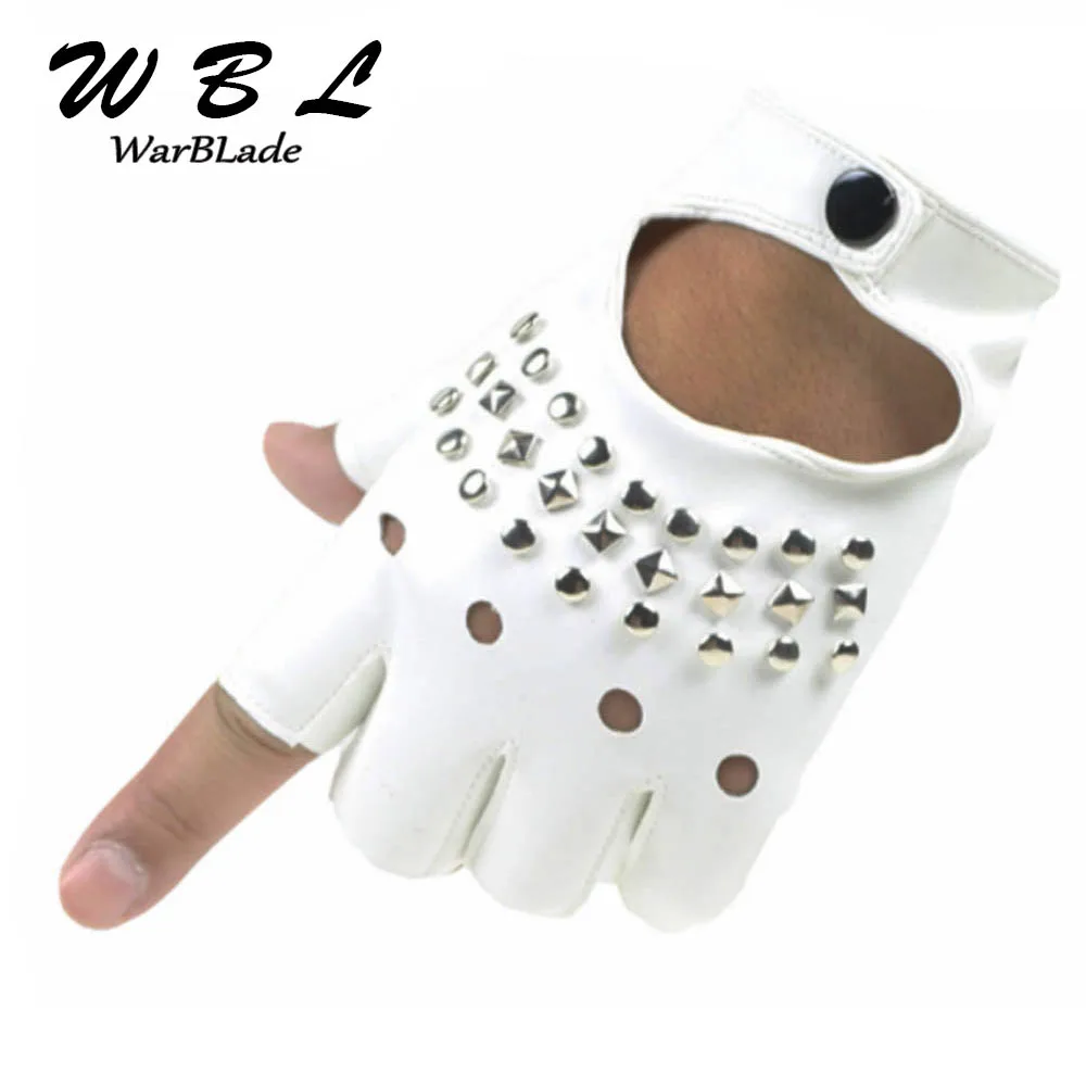 WarBLade Ladies Gloves Fingerless Women Sexy Gloves Wrist Half Finger Leather Glove Mittens for Dancing Party 2020 New Arrival