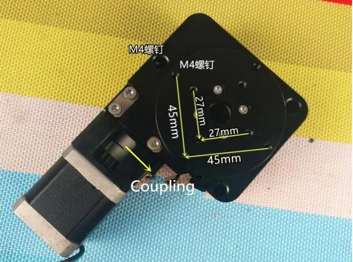 Electronically controlled rotary table 70mm table, 42 stepper motor turntable 360  rotary table