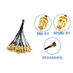 5Pcs SMA Connector Cable Female to IPEX4 IPX4 MHF4 to SMA Female RF0.81 Antenna RG0.81MM Cable Assembly RP-SMA-K