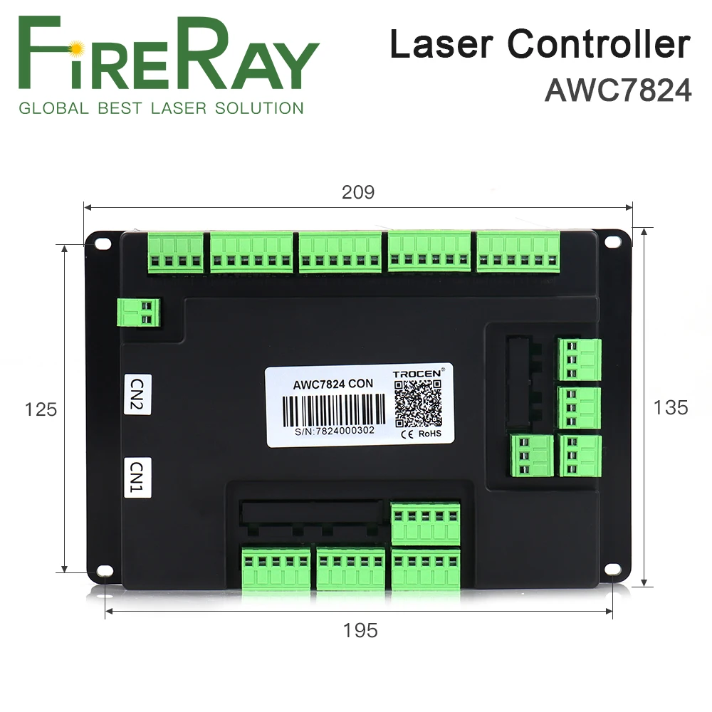 System sterownik laserowy FireRay Trocen AWC7824 Co2 do maszyna do grawerowania i cięcia laserowego Co2