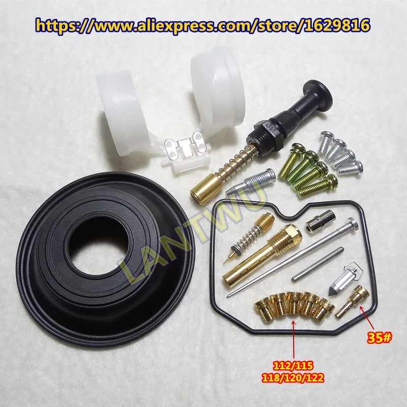 (1 set $ 20) 01 ~ 07 years with electronic sensor version KPS KLX250 carburetor repair kit With vacuum diaphragm