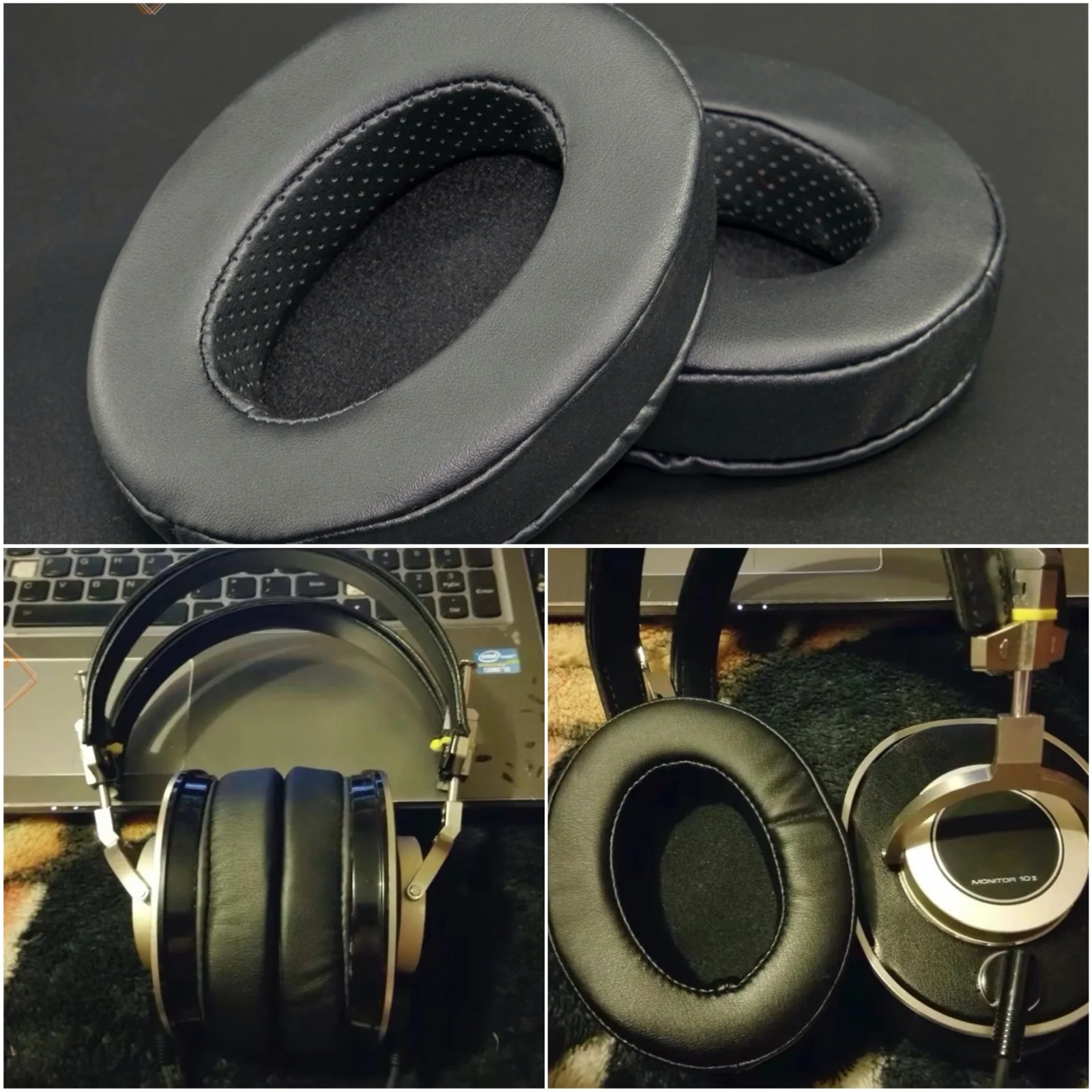 Thick Foam Ear Pads Cushion For Pioneer Monitor 10 Vintage Headphone Perfect Quality, Not Cheap Version