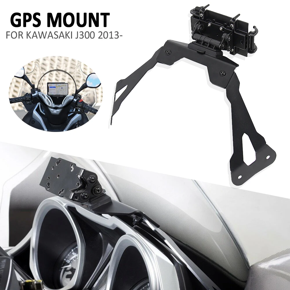 

Motorcycle FOR Kawasaki J 300 2013-2021 J300 Smart Phone Navigation GPS Plate Bracket Adapt Holder Kit 2020 2019 2018 2017 2016