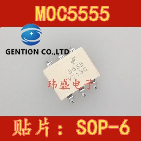 10PCS Decoupling MOC5555 densities SOP6 F5555 MOC5555SR2M FOD5555 in stock 100% new and original