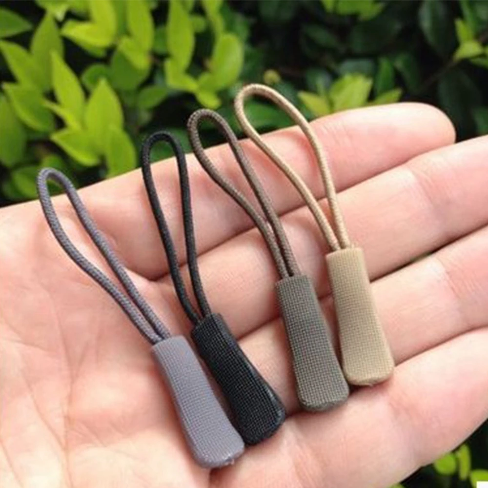 5/10 Pcs Zipper Pull Puller Fixer Zip Cord End Fit Rope Tag Broken Buckle Travel Bag Clip Buckle Outdoor Tool Sewing Clothes