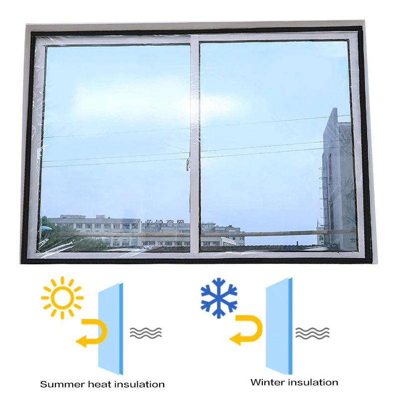 Winter Indoor Window Film 0.25mm Window Windproof Film And Warm Film Are Made Of Special Cold-Resistant PVC Material