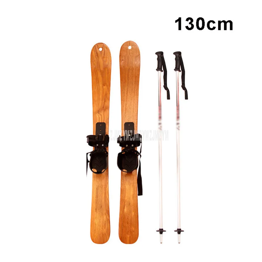 

130CM Solid Wood Snowboard Outdoor Sport Professional Snow Skiing Board Deck Snowboard Sled Adult Children Ski board JS-236