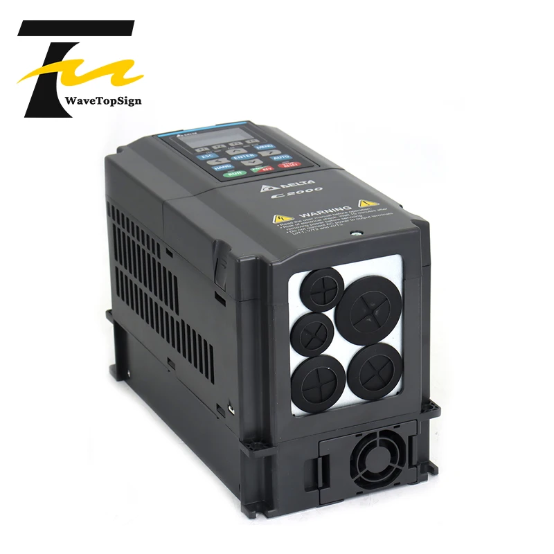 WaveTopSign العاكس VFDS C2000 سلسلة VFD007C23A VFD015C23A VFD022C23A 037C23A 055C23A 075C23A 110C23A 0.75KW 2.2KW 3.7KW 11KW