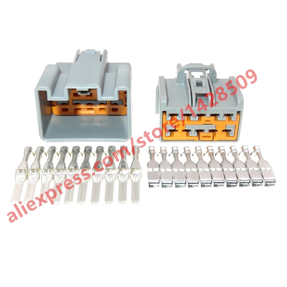 1 Set 10 Pin 2.8 Series Male Female Docking Connector Auto Parts 7282-6457-40 7283-6457-40 Car Plastic Housing Unsealed Socket