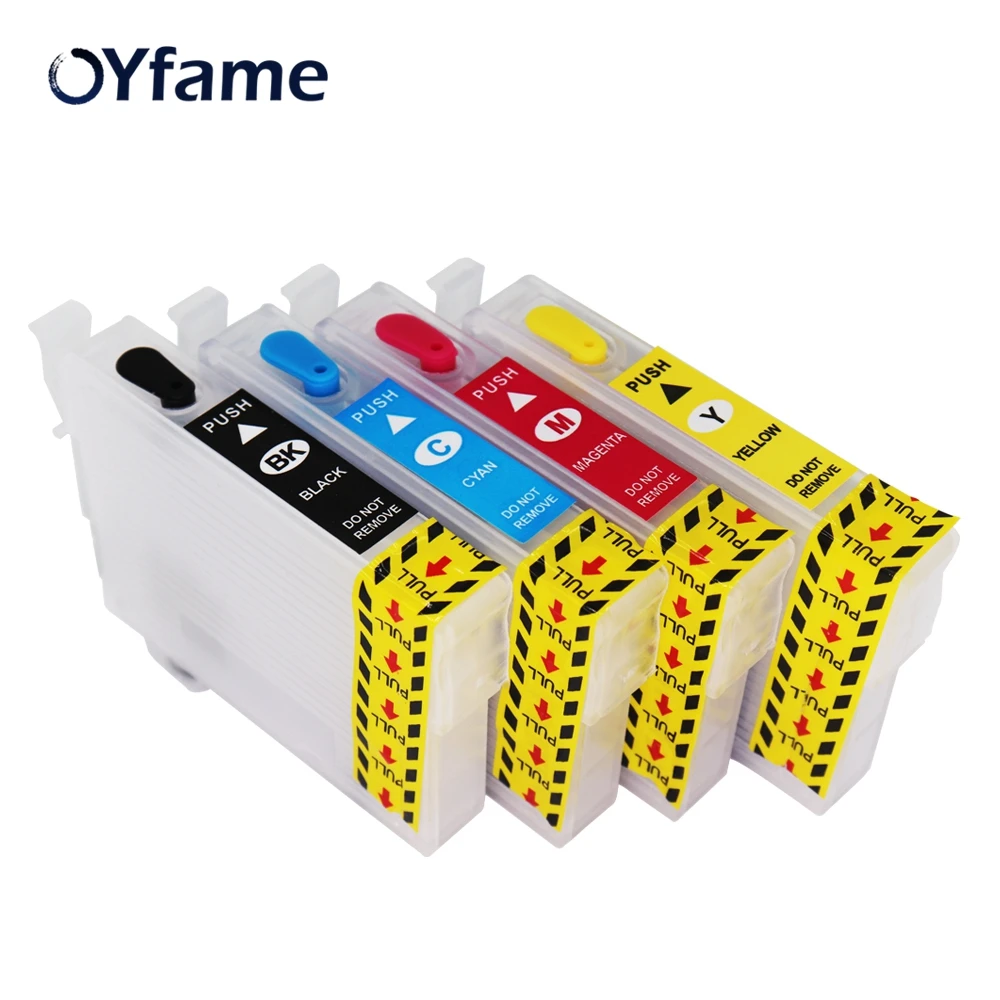 OYfame Europe T34XL T3471-T3474 Ink Cartridge refill For Epson Workforce Pro WF-3720 WF-3725 Printer with ARC Chip