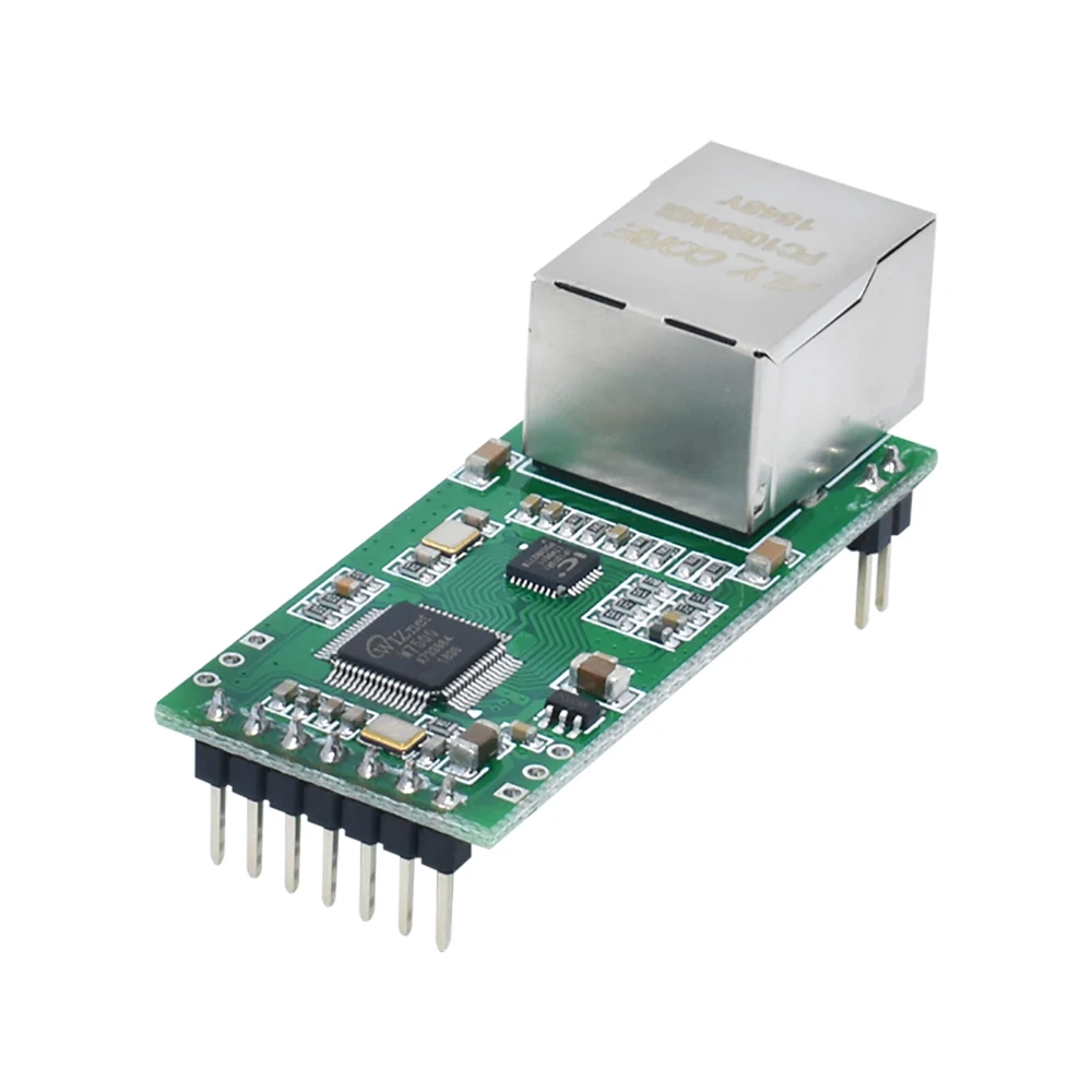 FS100P USR-TCP232-T2 Tiny Serial Ethernet Converter Module Serial UART TTL to Ethernet TCPIP Module Support DHCP and DNS