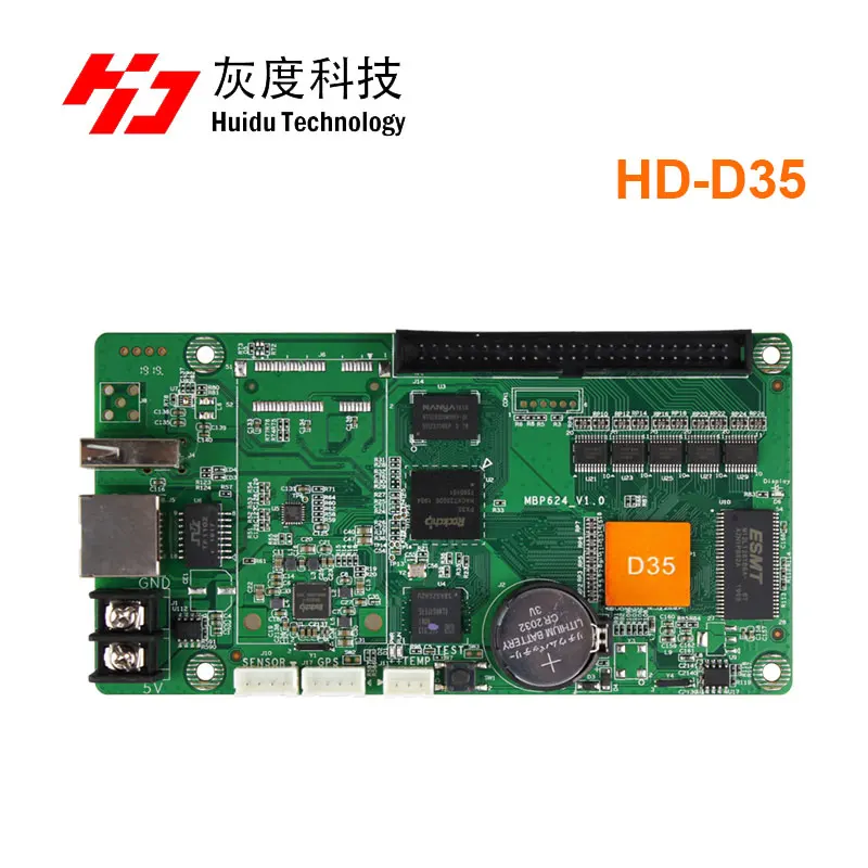 HD 35 HD-D35 Huidu-D35 asynchronous control card support huidu VP210 HD-VP210 led video processor for full color door lintel