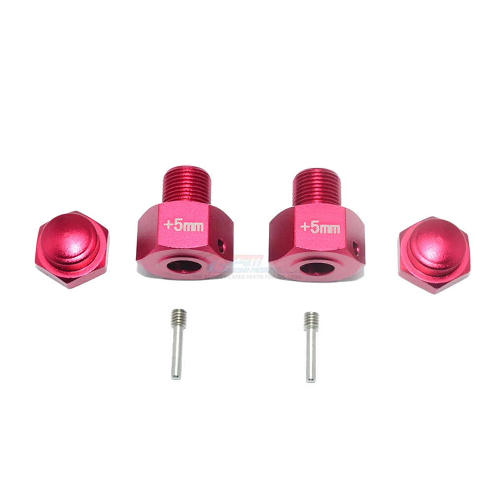 GPM Kim Loại Hợp Kim Nhôm Mở Rộng 5Mm Hex Adapter Bộ Chuyển Đổi Cho LOSI 1:6 Siêu BAJA REY LOS05013 Sa Mạc Ngắn khóa Xe Tải
