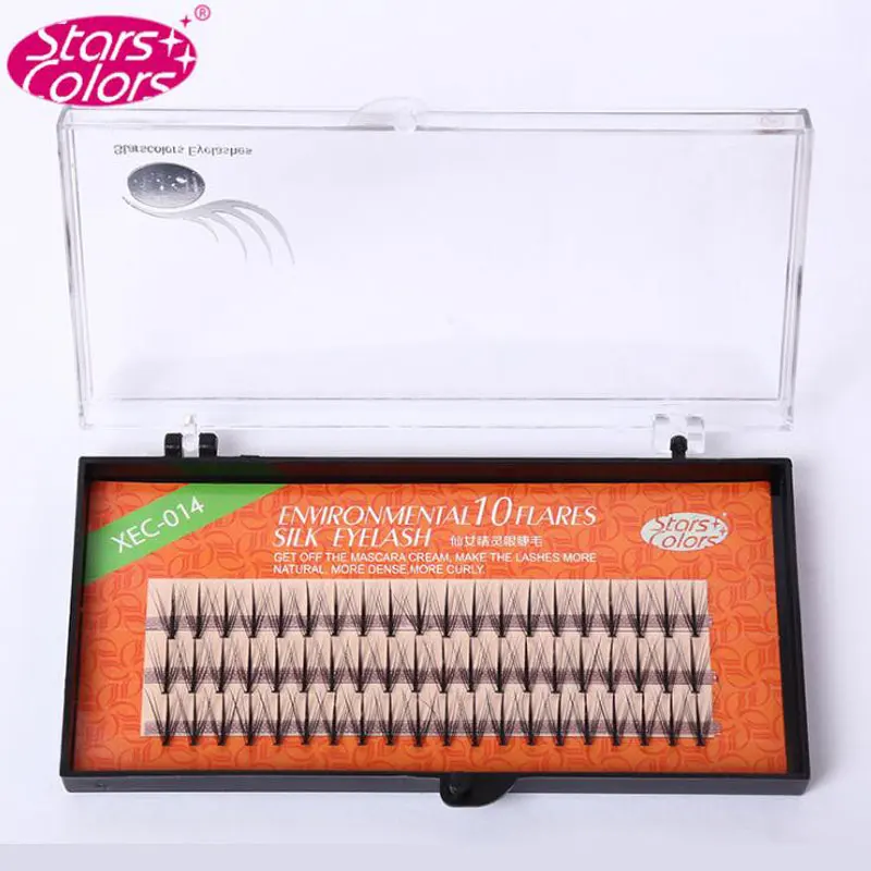 60 Clusters/box Middle Dense Side False Eyelashes Bold Definition Thick Fan Volume Eyelash Extension Premade Eye Makeup Lashes