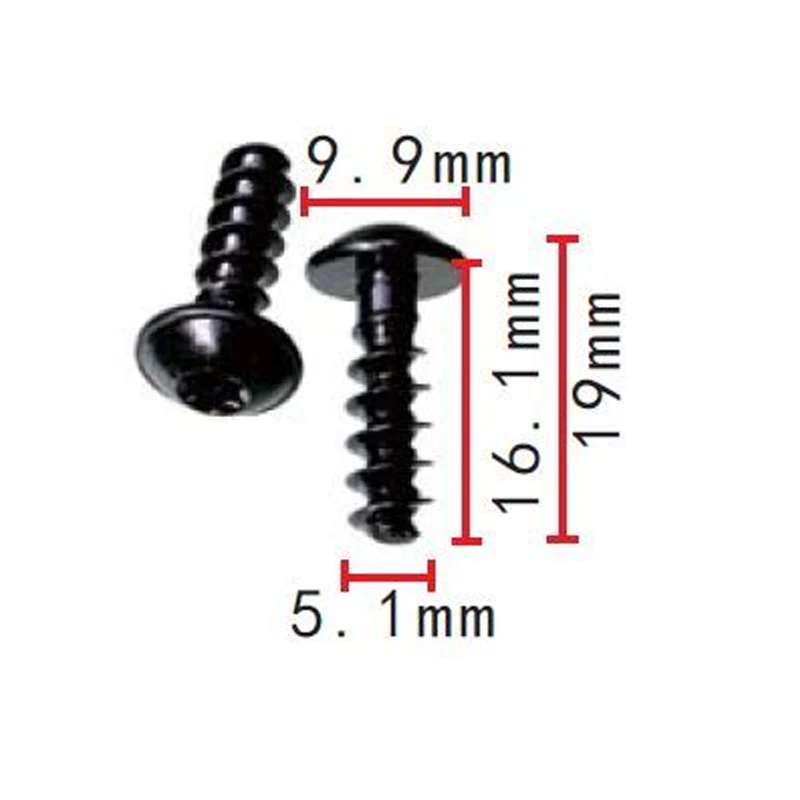 20 x Hexagonal Round Plate Screw Self-Tapping Screw N10442003 for VW Audi Seat