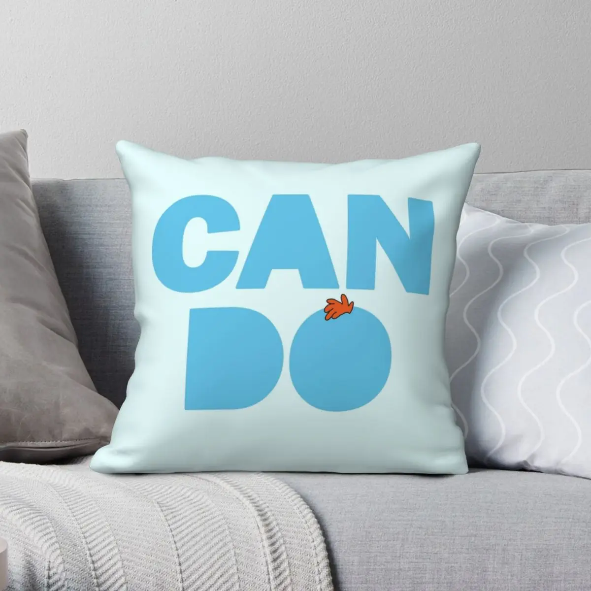

Can Do Pillowcase Polyester Linen Velvet Creative Zip Decor Car Cushion Cover